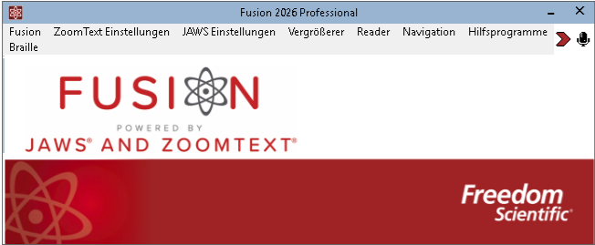 Fusion Vergrößerer Menüleiste.