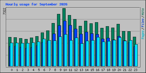 Hourly usage for September 2026